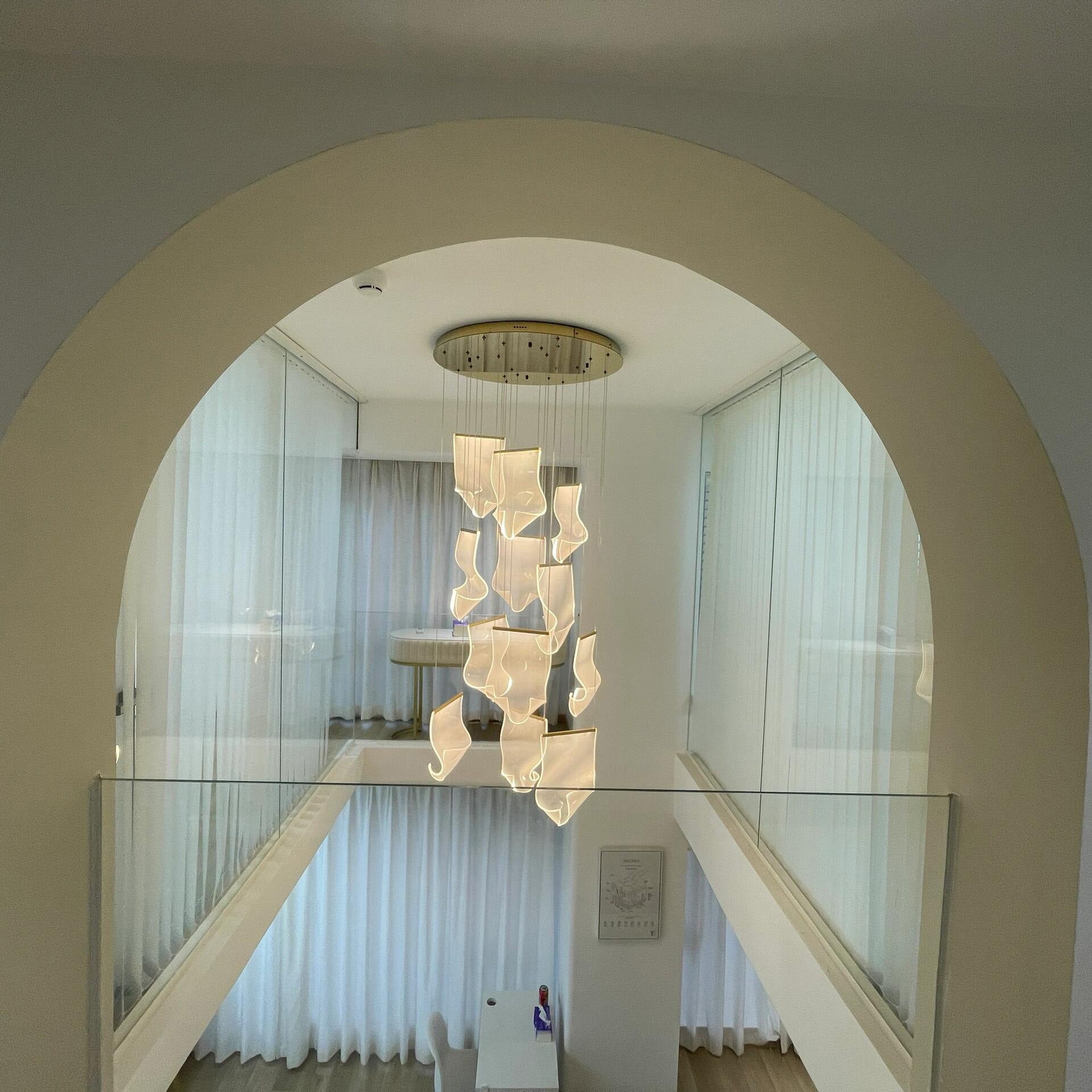 WOMO Lustre Feuille Acrylique Escalier-WM2158