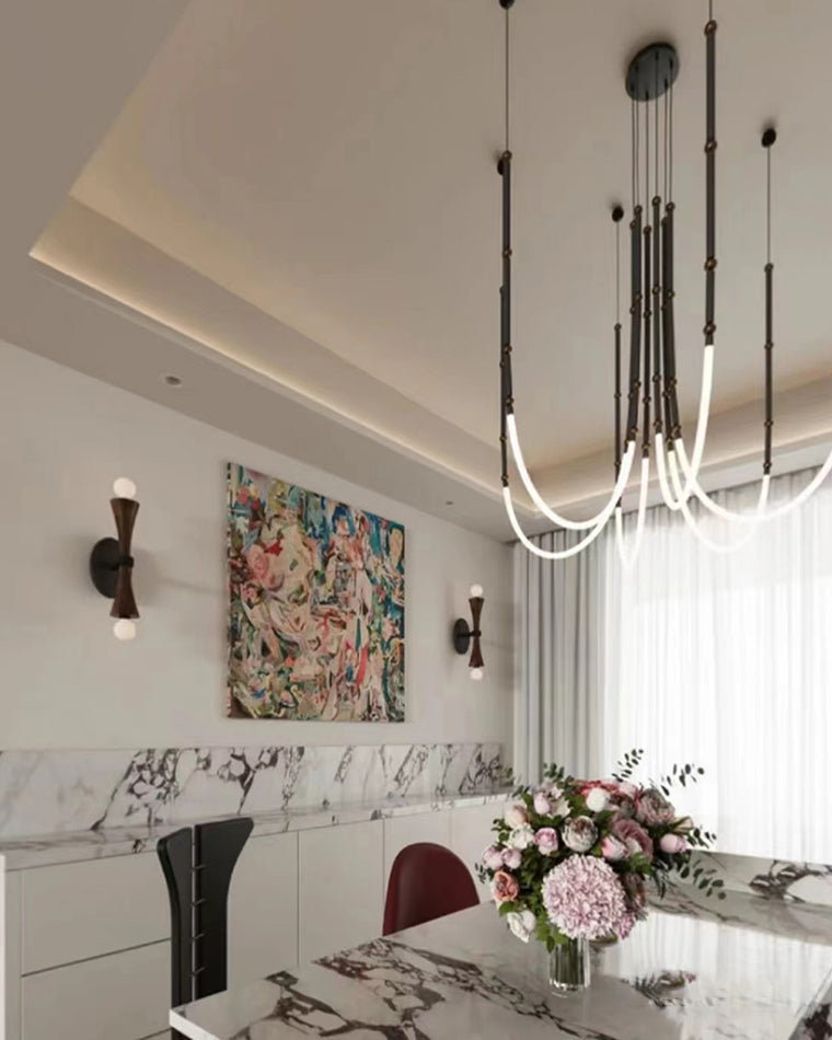 Lustre LED en corde de bambou WOMO-WM2752