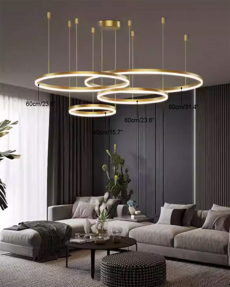 WOMO Lustre Multiple Cercle Led-WM2003