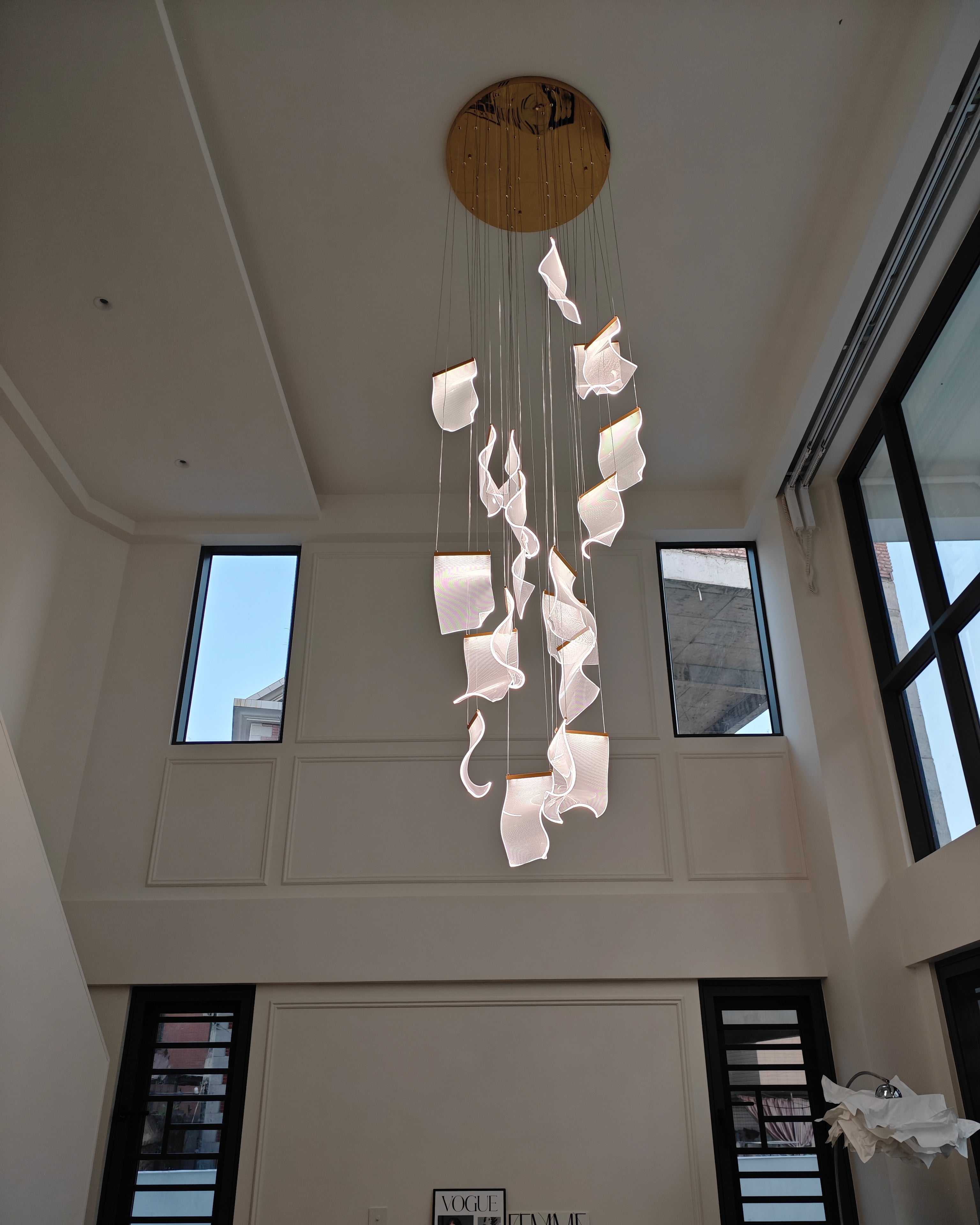 WOMO Lustre Feuille Acrylique Escalier-WM2158