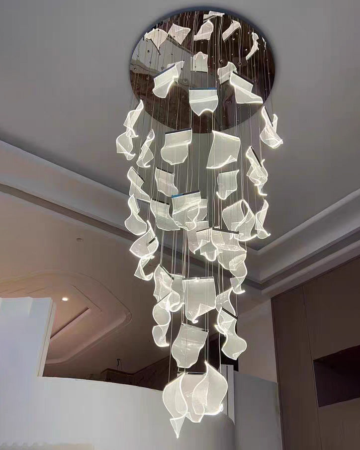 WOMO Lustre Feuille Acrylique Escalier-WM2158