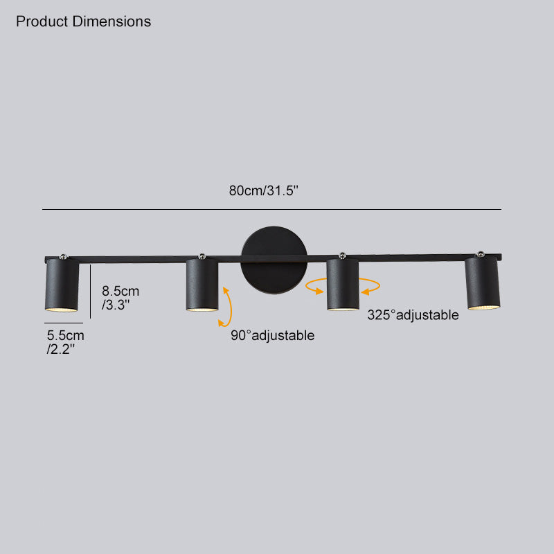 WOMO Appliques Murale de Salle de Bain à 3 Lumières pour Miroir - WM6039