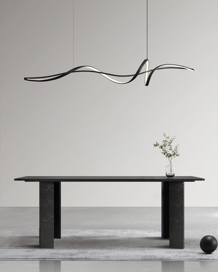 WOMO Suspension Lineaire Vague Led Minimaliste-WM2299