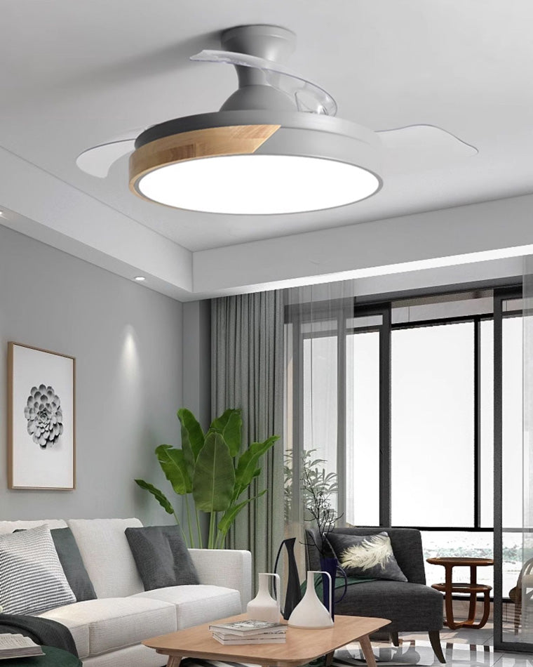 WOMO Ventilateur de plafond bas Pale Retractable-WM5077