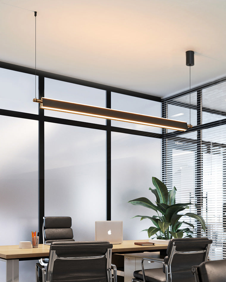 WOMO Suspension Lineaire Led Noir Modern-WM2182