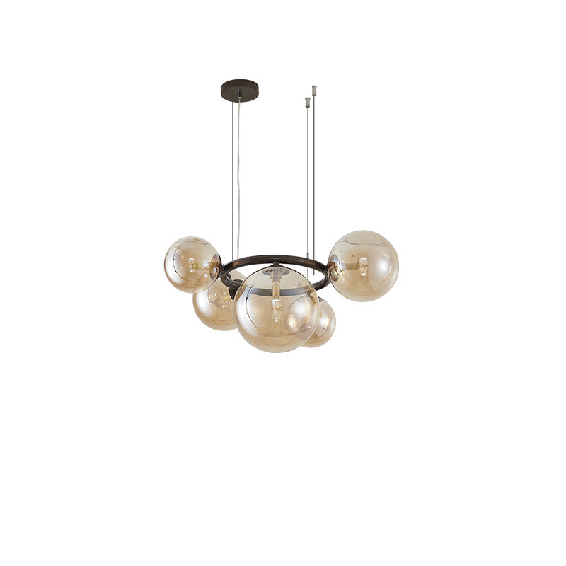 WOMO Lustre Plusieurs Ampoules Boule Verre-WM2253