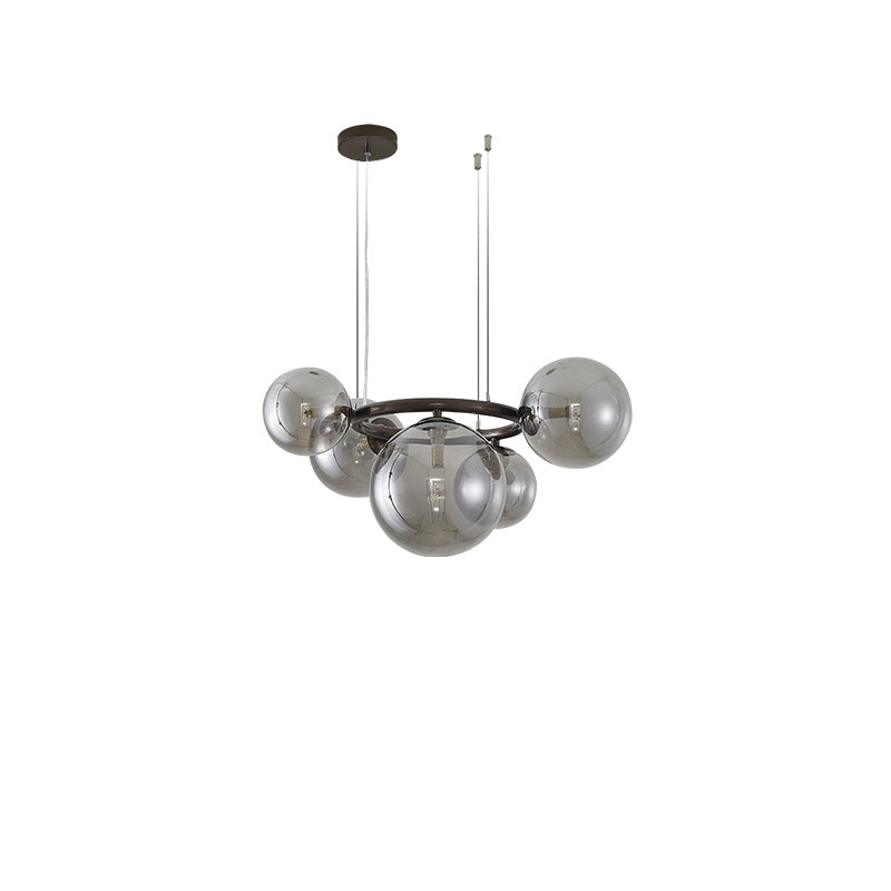 WOMO Lustre Plusieurs Ampoules Boule Verre-WM2253