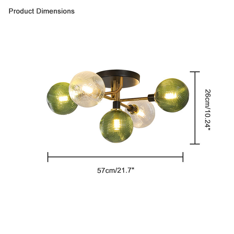 WOMO Plafonnier Multiple Boule Verre-WM1110