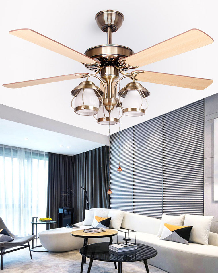 Lustre de ventilateur de plafond vintage WOMO 52-WM5031