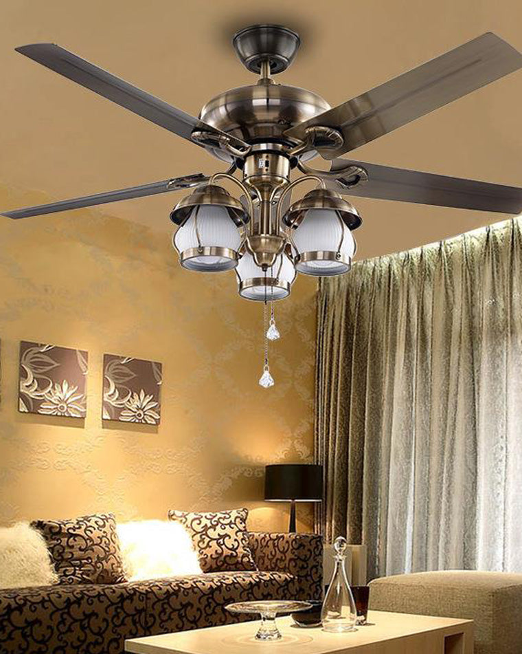 Lustre de ventilateur de plafond vintage WOMO 52-WM5031