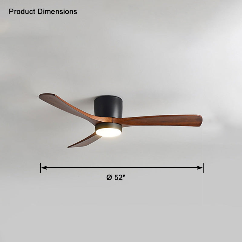WOMO Grand Ventilateur de plafond bas 3 Pales-WM5051