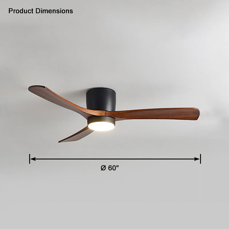 WOMO Grand Ventilateur de plafond bas 3 Pales-WM5051