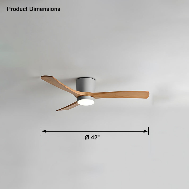 WOMO Grand Ventilateur de plafond bas 3 Pales-WM5051
