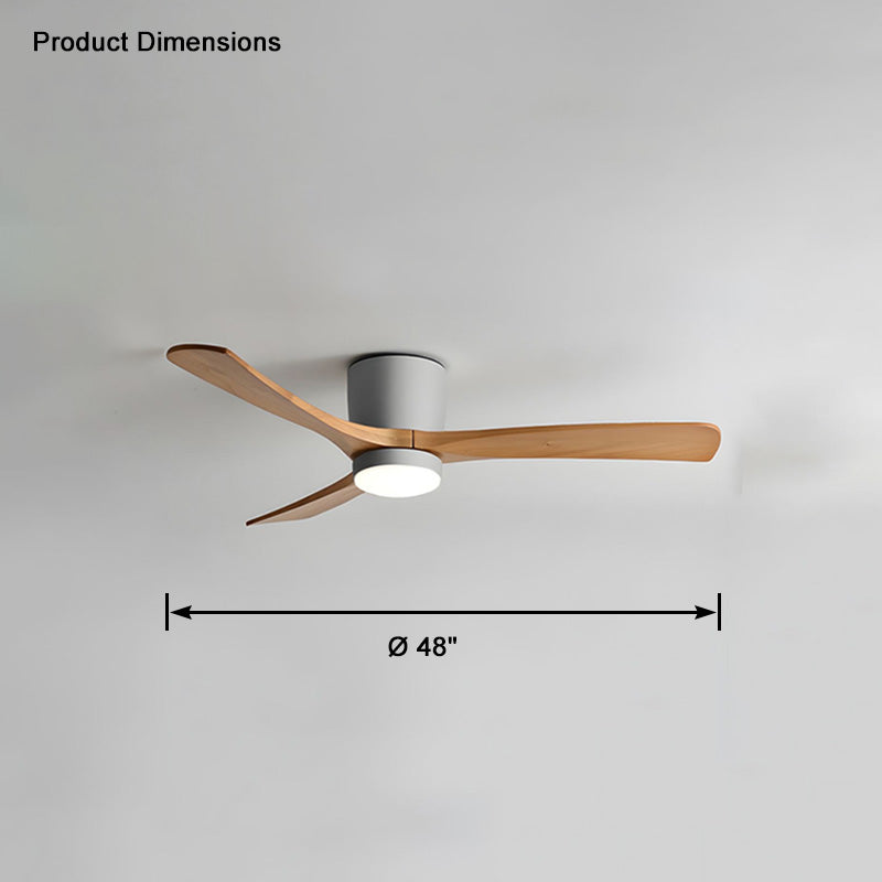 WOMO Grand Ventilateur de plafond bas 3 Pales-WM5051