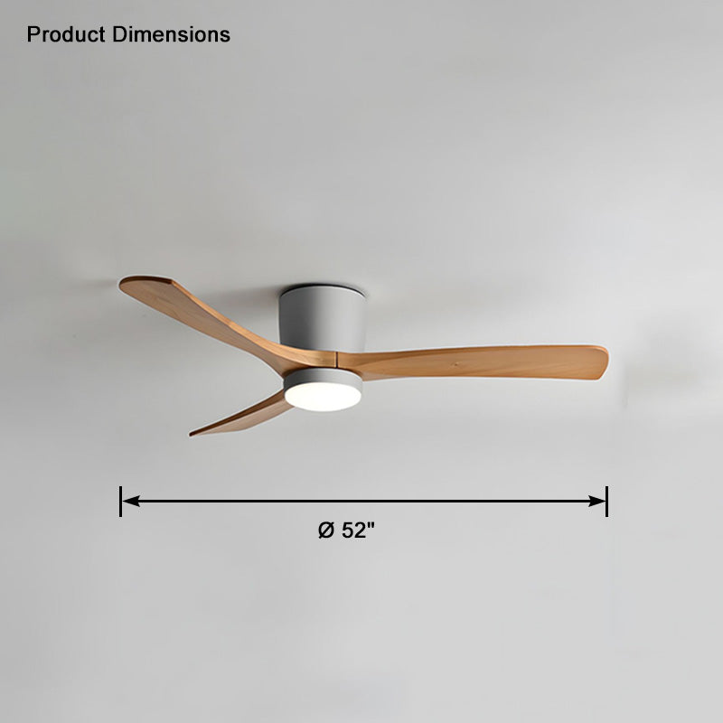 WOMO Grand Ventilateur de plafond bas 3 Pales-WM5051