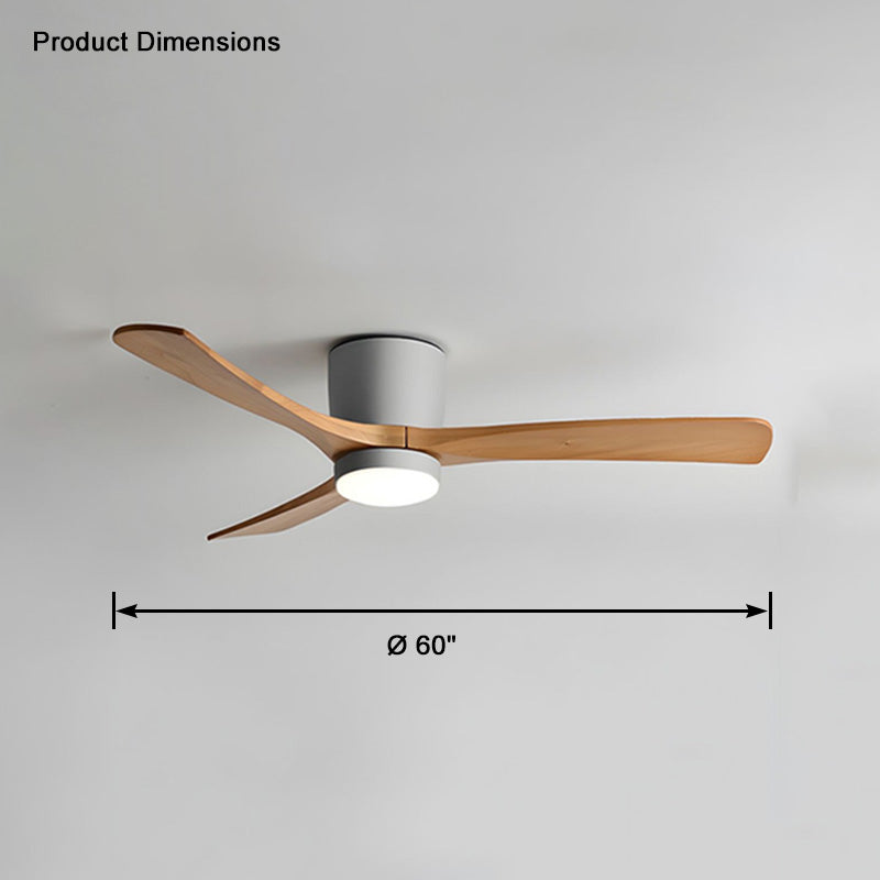 WOMO Grand Ventilateur de plafond bas 3 Pales-WM5051