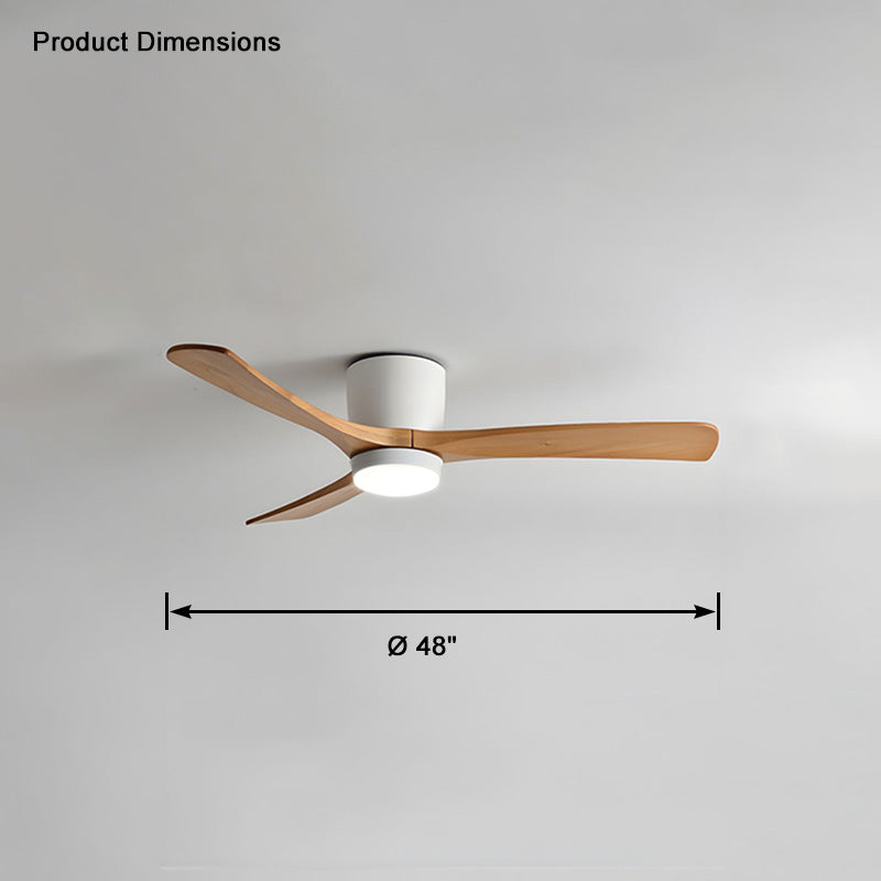 WOMO Grand Ventilateur de plafond bas 3 Pales-WM5051