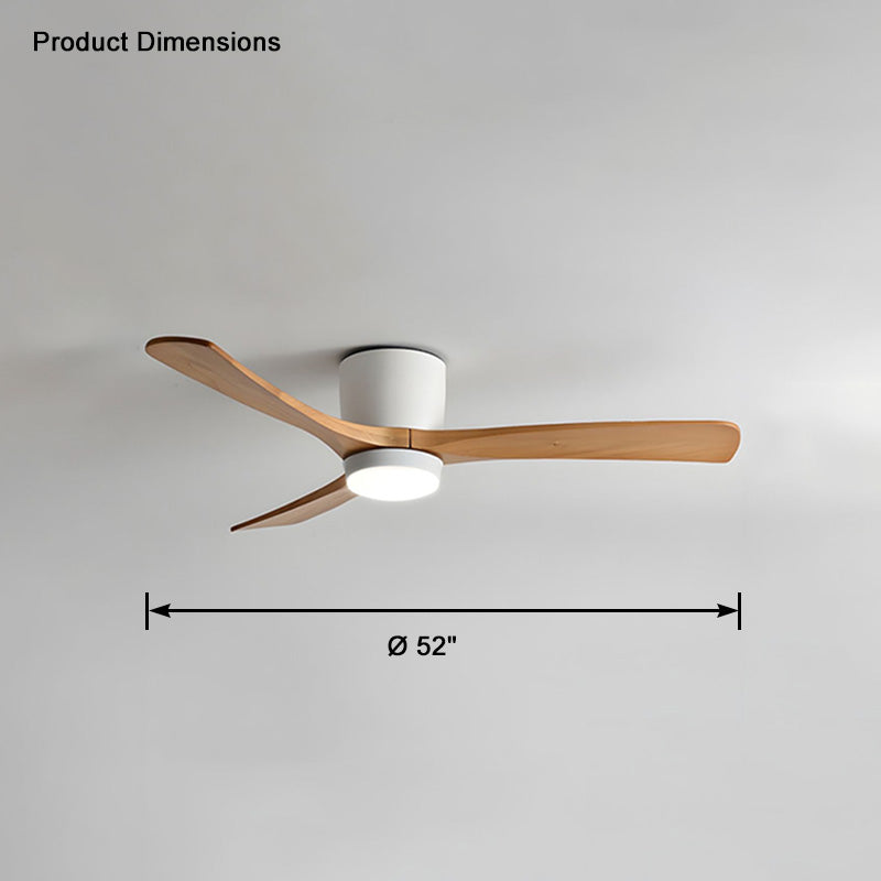 WOMO Grand Ventilateur de plafond bas 3 Pales-WM5051
