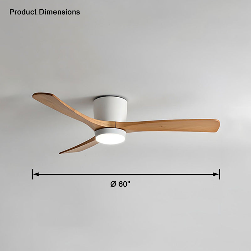 WOMO Grand Ventilateur de plafond bas 3 Pales-WM5051