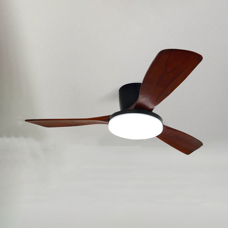 WOMO Ventilateur de plafond bas 3 Bois Pales-WM5058