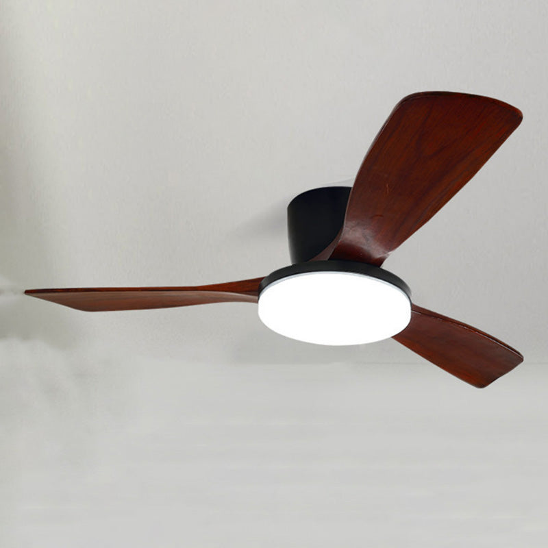WOMO Ventilateur de plafond bas 3 Bois Pales-WM5058