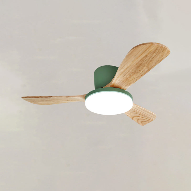 WOMO Ventilateur de plafond bas 3 Bois Pales-WM5058