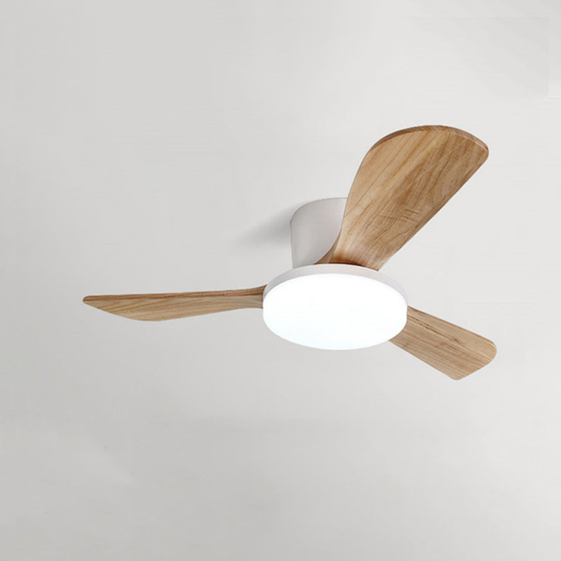 WOMO Ventilateur de plafond bas 3 Bois Pales-WM5058