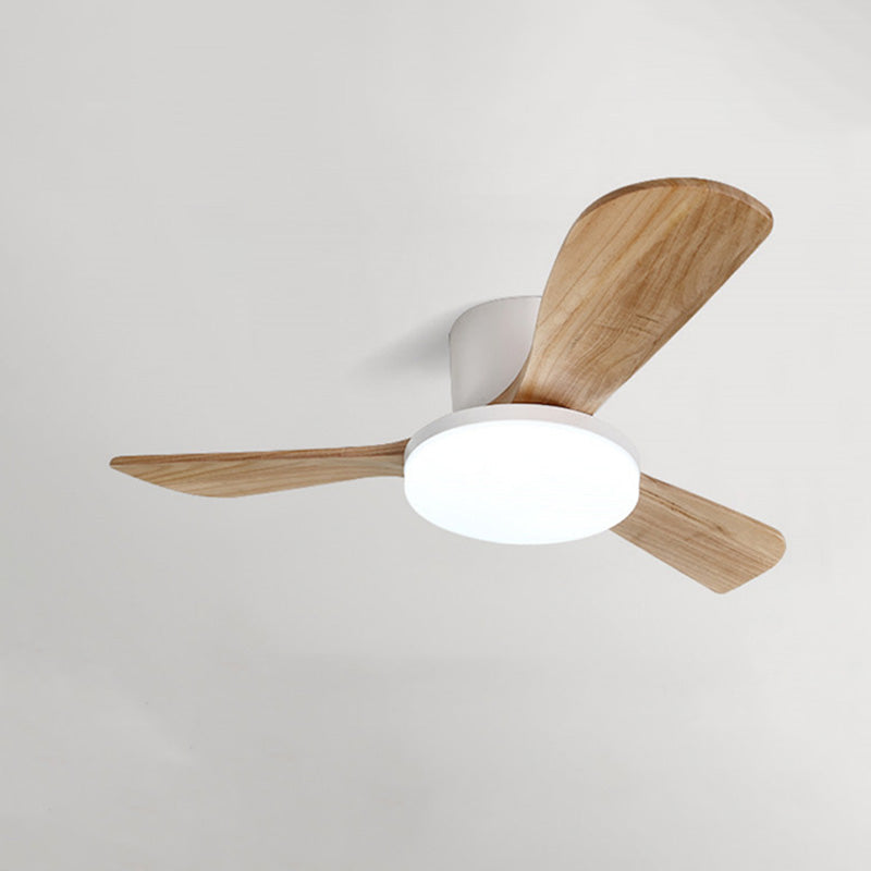 WOMO Ventilateur de plafond bas 3 Bois Pales-WM5058