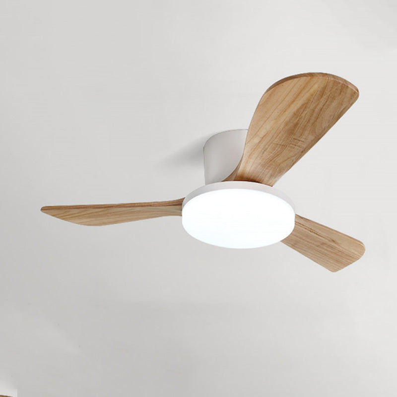 WOMO Ventilateur de plafond bas 3 Bois Pales-WM5058