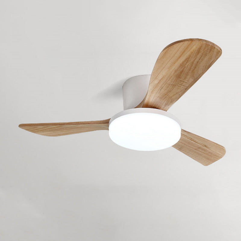 WOMO Ventilateur de plafond bas 3 Bois Pales-WM5058