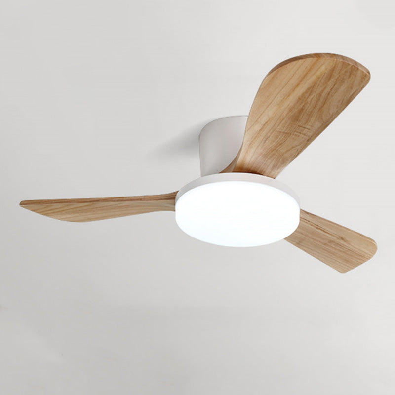 WOMO Ventilateur de plafond bas 3 Bois Pales-WM5058