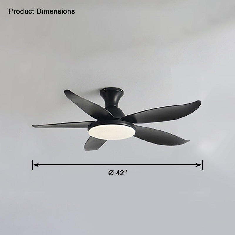 WOMO Ventilateur de plafond bas 5 Pales-WM5062