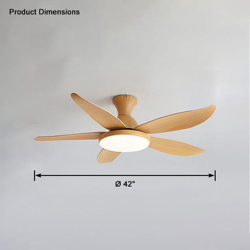 WOMO Ventilateur de plafond bas 5 Pales-WM5062