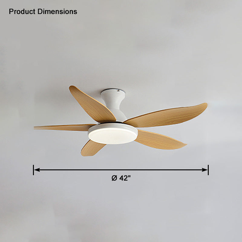 WOMO Ventilateur de plafond bas 5 Pales-WM5062