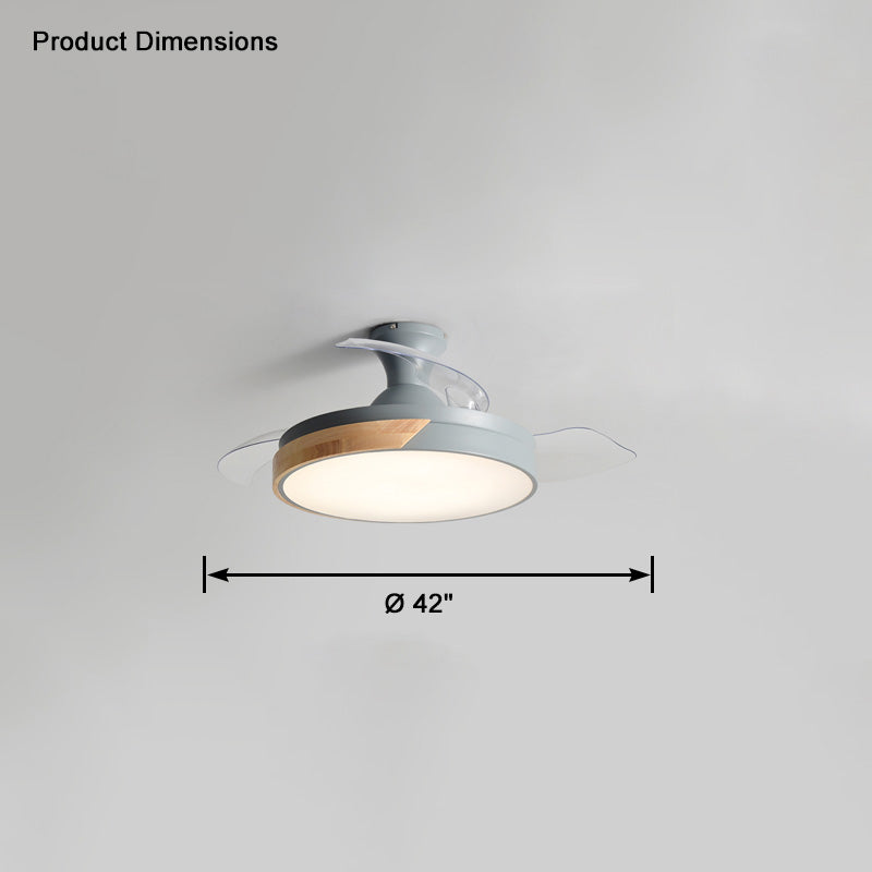 WOMO Ventilateur de plafond bas Pale Retractable-WM5077