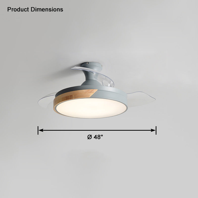 WOMO Ventilateur de plafond bas Pale Retractable-WM5077
