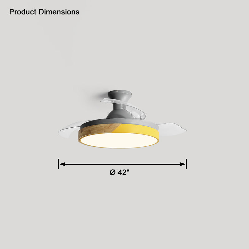 WOMO Ventilateur de plafond bas Pale Retractable-WM5077