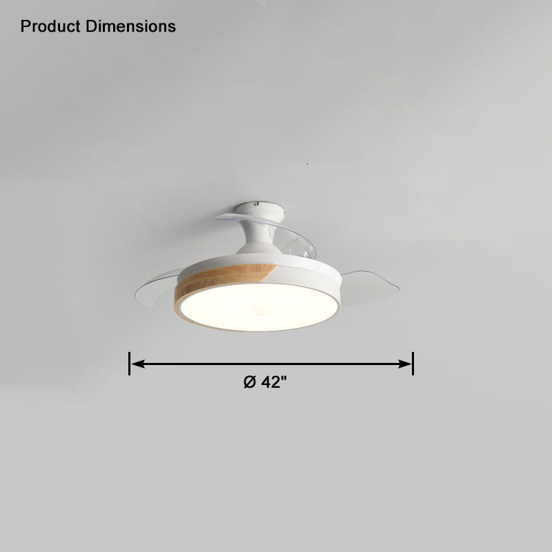 WOMO Ventilateur de plafond bas Pale Retractable-WM5077