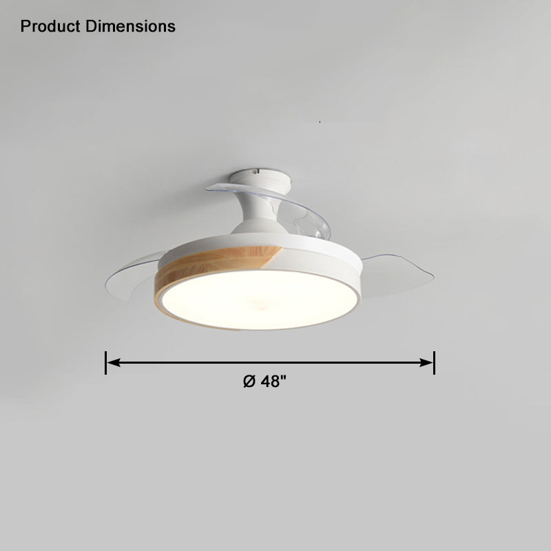 WOMO Ventilateur de plafond bas Pale Retractable-WM5077
