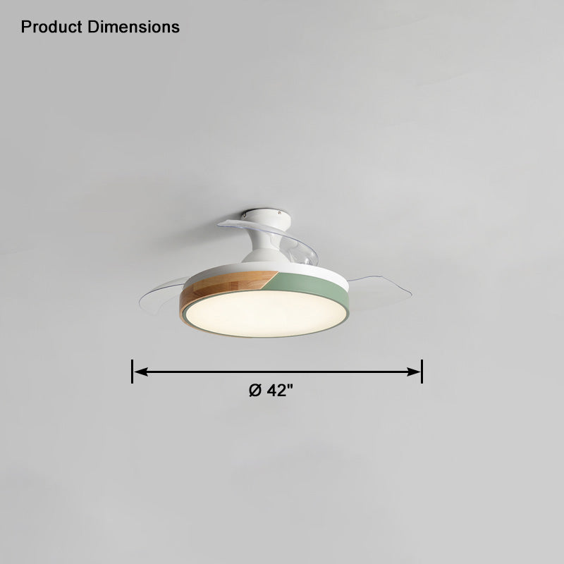 WOMO Ventilateur de plafond bas Pale Retractable-WM5077