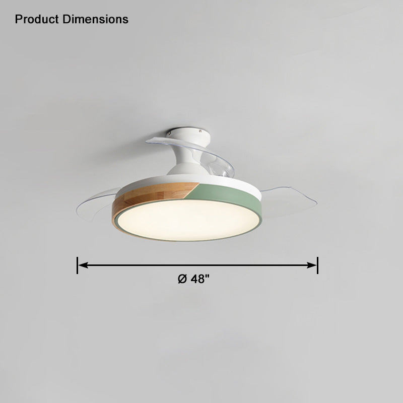 WOMO Ventilateur de plafond bas Pale Retractable-WM5077