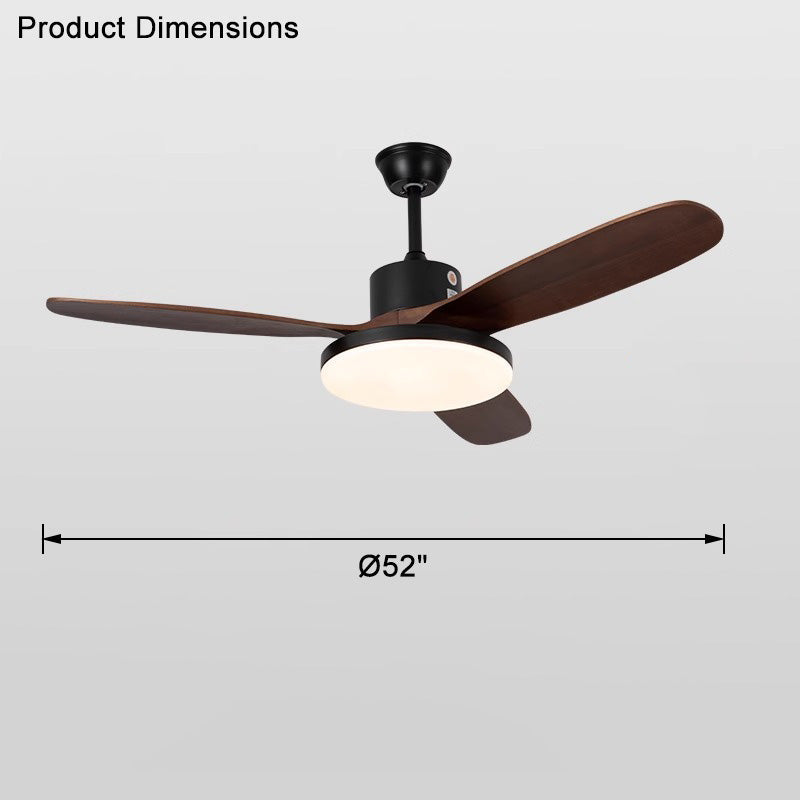 WOMO Ventilateur de plafond 3 Bois Pales-WM5090