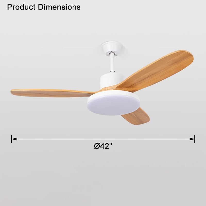 WOMO Ventilateur de plafond 3 Bois Pales-WM5090