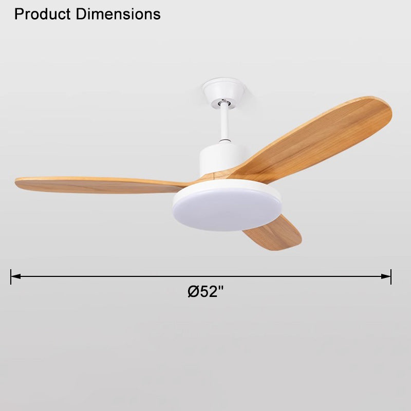 WOMO Ventilateur de plafond 3 Bois Pales-WM5090
