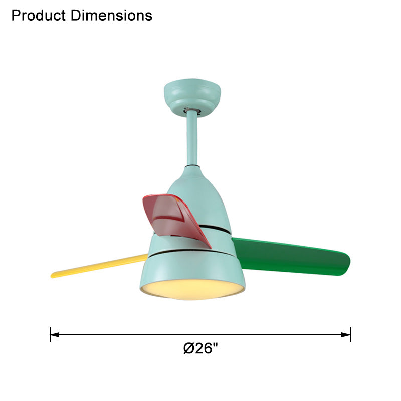 WOMO 3 lames conique lampe de ventilateur de plafond-WM5099