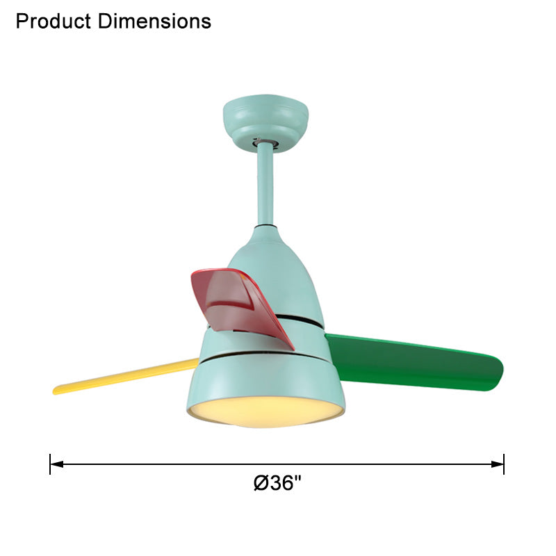 WOMO 3 lames conique lampe de ventilateur de plafond-WM5099