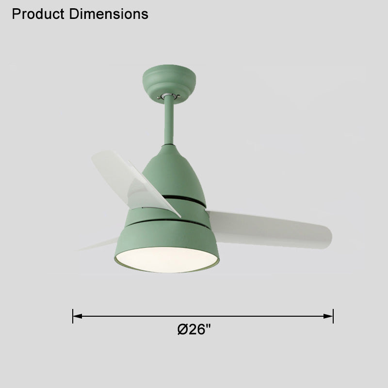 WOMO 3 lames conique lampe de ventilateur de plafond-WM5099