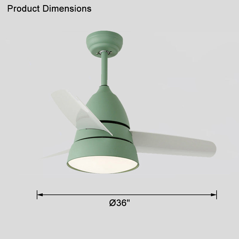 WOMO 3 lames conique lampe de ventilateur de plafond-WM5099