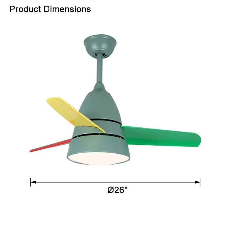 WOMO 3 lames conique lampe de ventilateur de plafond-WM5099