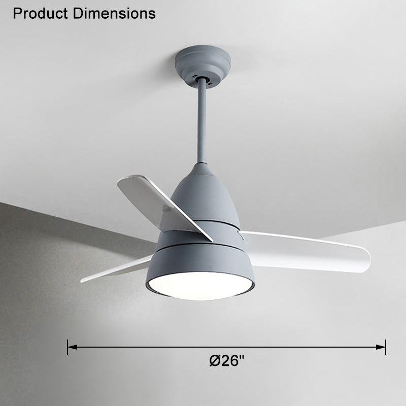 WOMO 3 lames conique lampe de ventilateur de plafond-WM5099